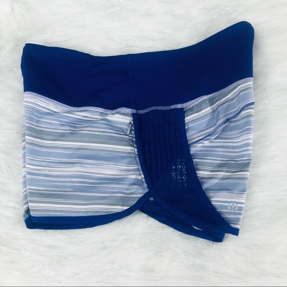 LULULEMON TURBO RUN SHIRT PURPLE STRIPE.SIZE 6 - Picture 9 of 12